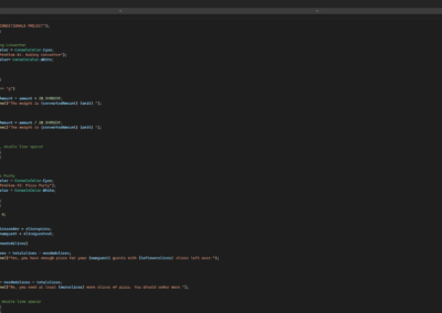 Conditionals (C#)
